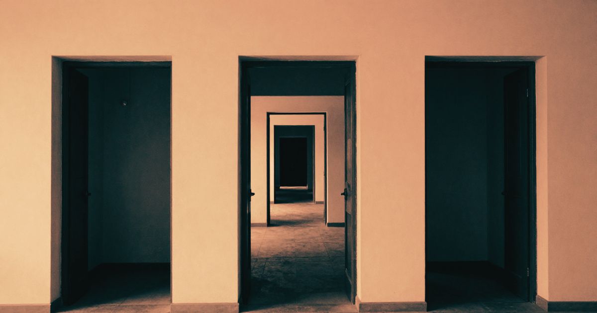 Three connected architectural passages showing interdependence